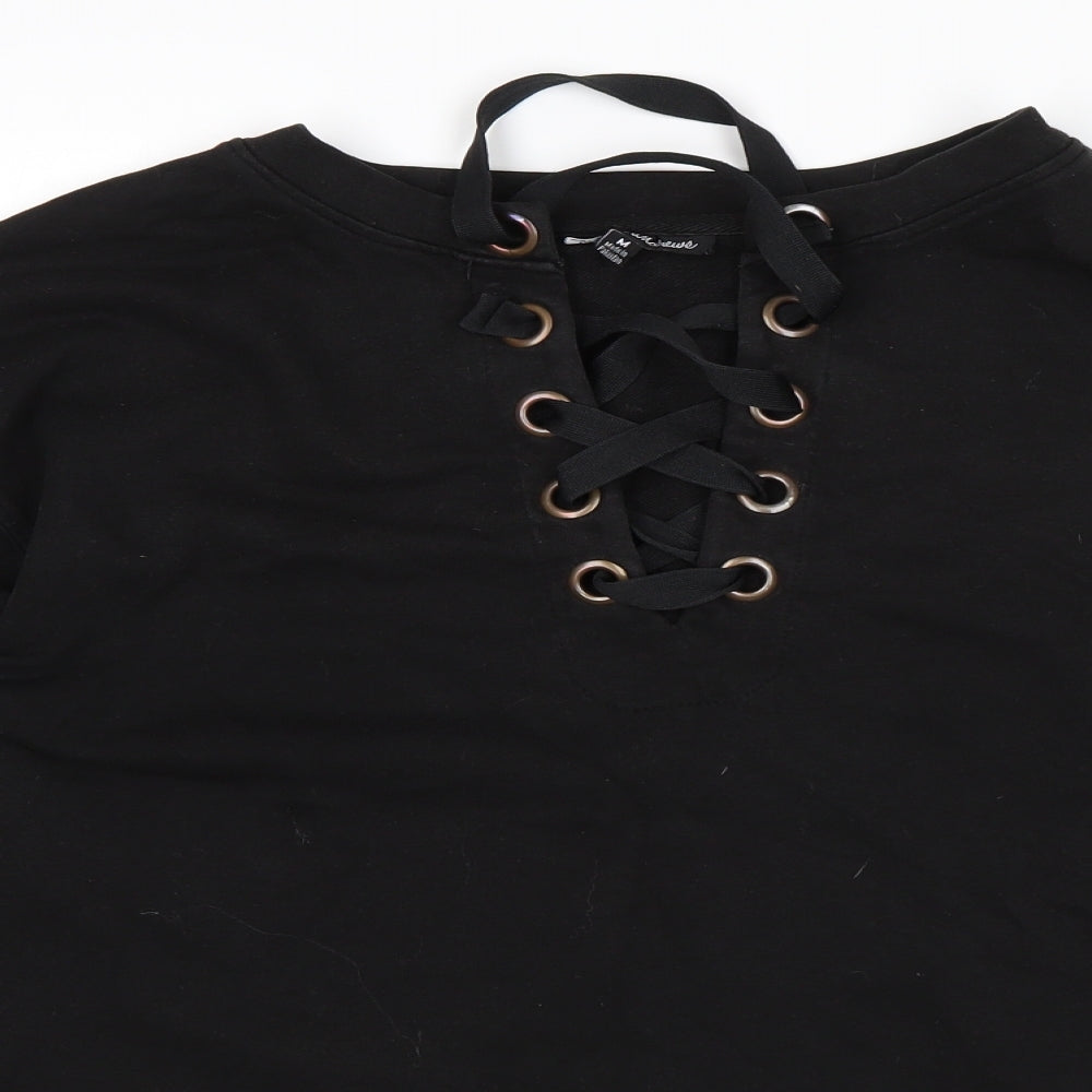 Preworn Womens Black   Pullover Sweatshirt Size M