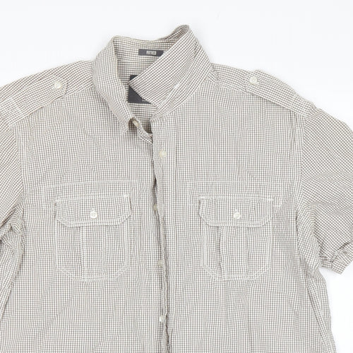 H&M Mens Multicoloured Check   Button-Up Size L