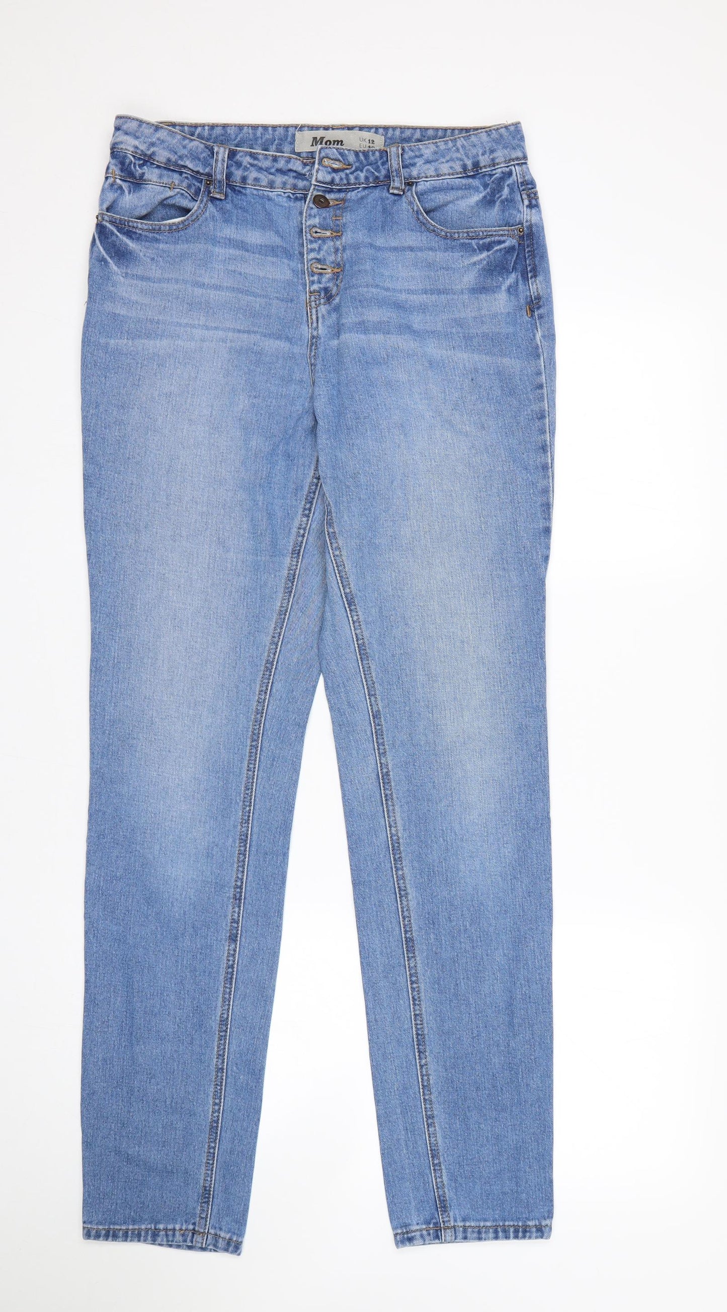 New Look Womens Blue   Mom Jeans Size 12 L30 in