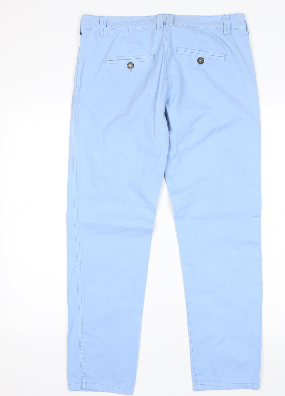 NEXT Womens Blue   Chino Trousers Size 10 L27 in
