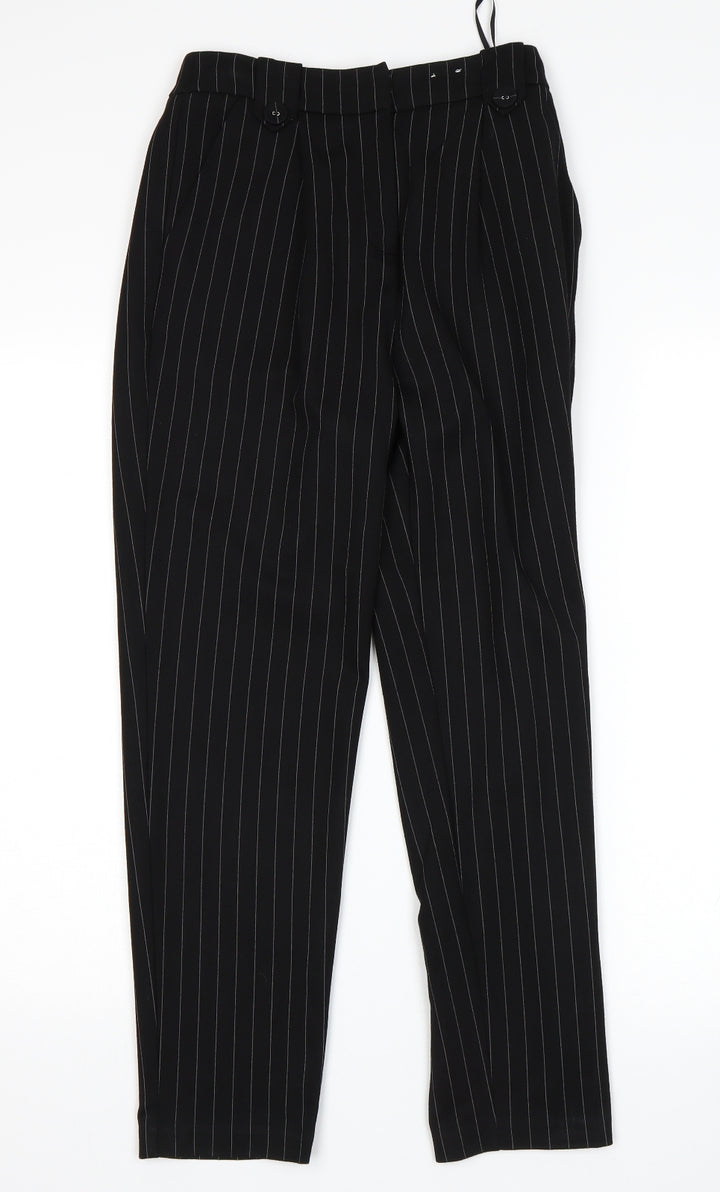 F&F Womens Black Trousers Size 6 L26 in