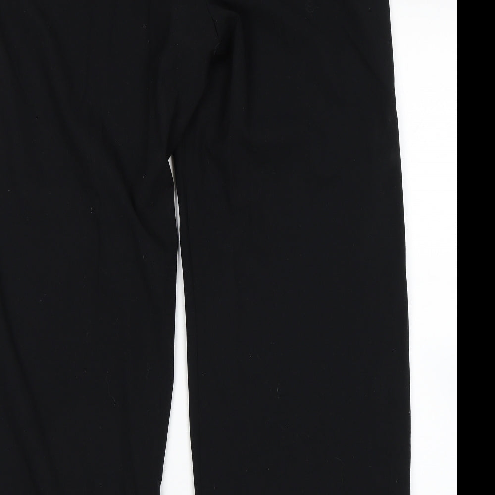 M&S Womens Black   Trousers  Size 16 L30 in