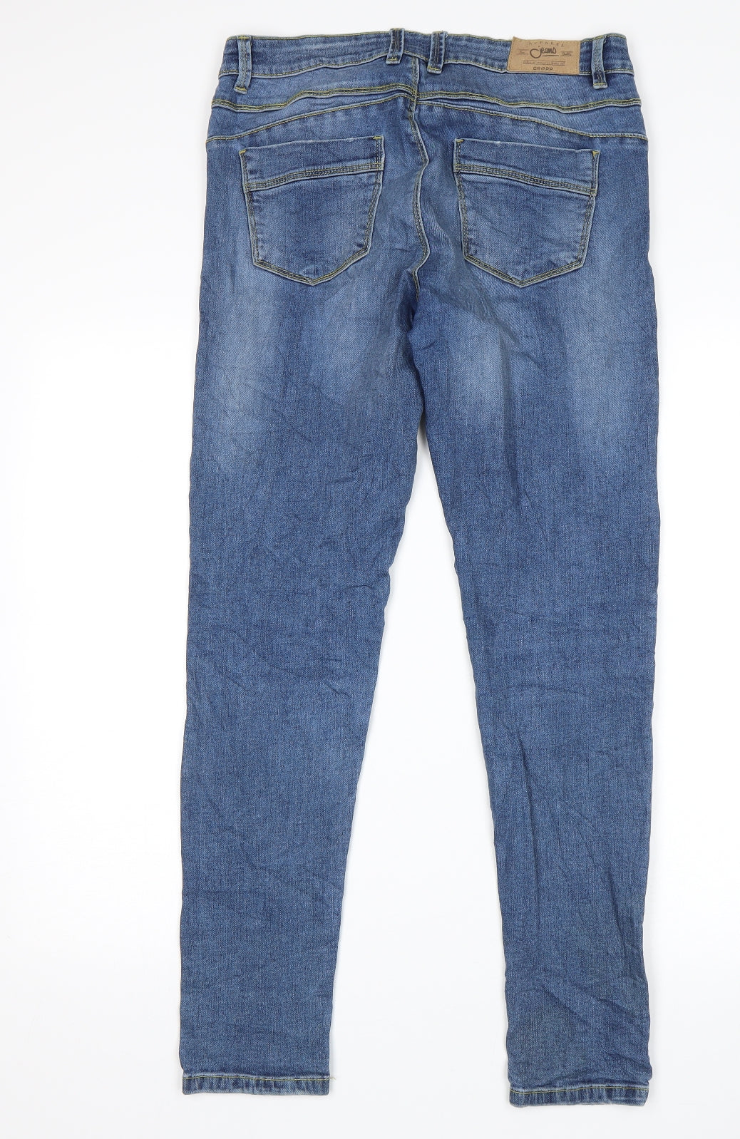Preworn Womens Blue   Cropped Jeans Size 10 L28 in