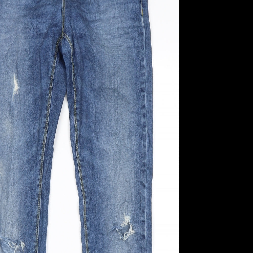 Preworn Womens Blue   Cropped Jeans Size 10 L28 in