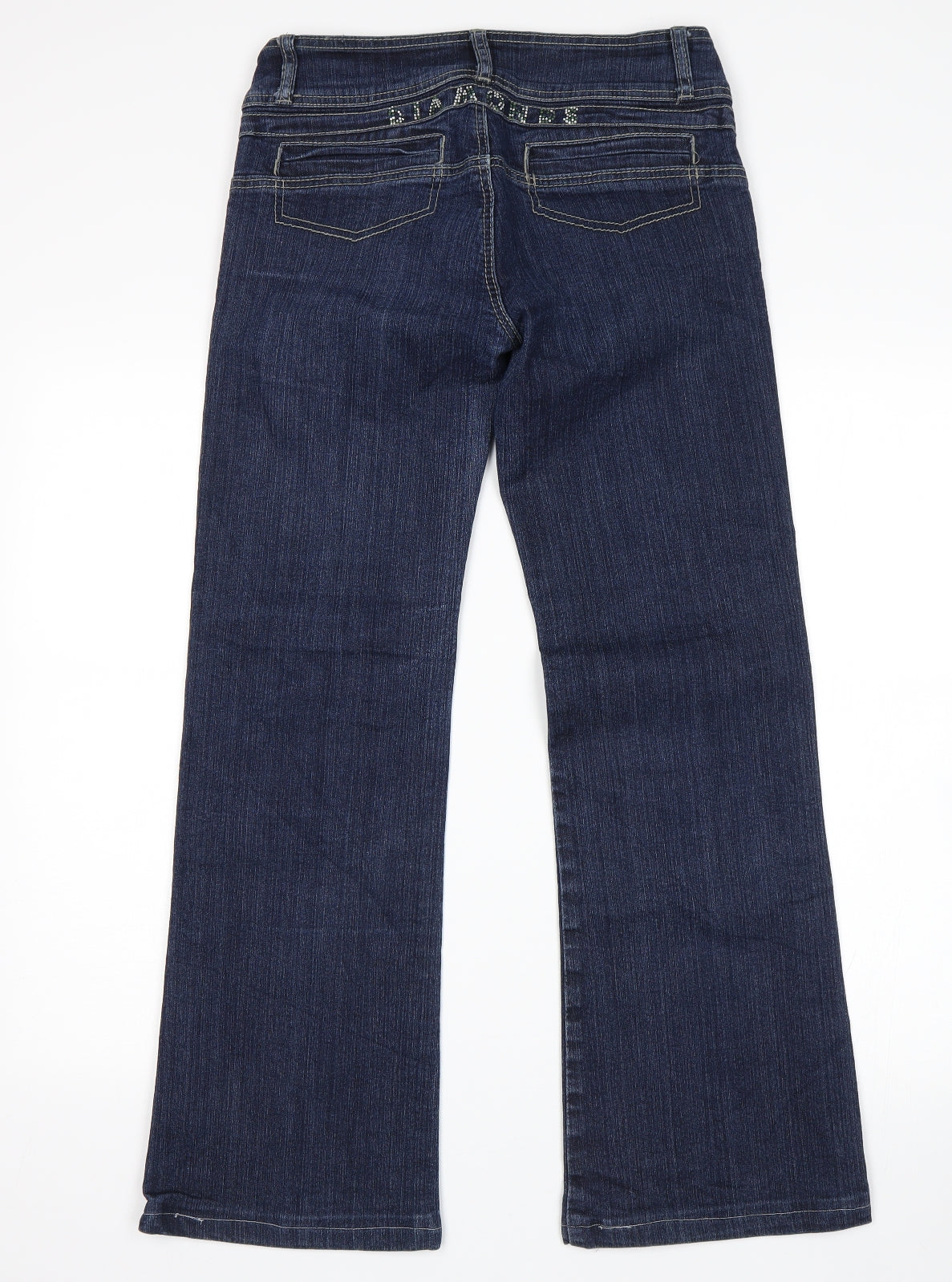 Paris cat Womens Blue   Bootcut Jeans Size 28 in L28.5 in