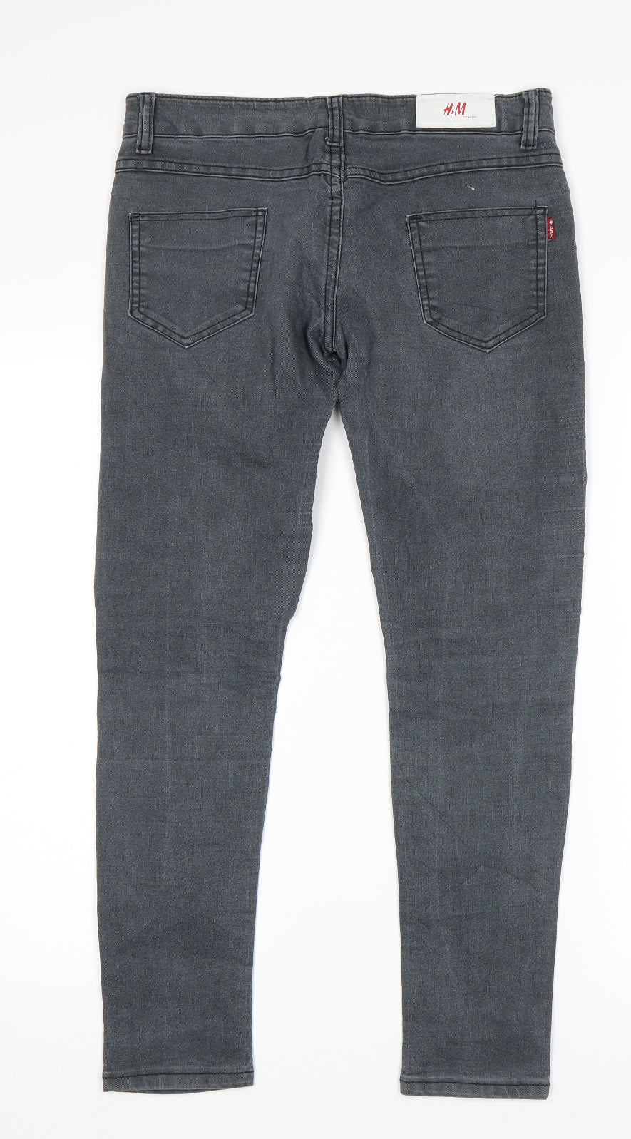 H&M Womens Grey   Skinny Jeans Size 32 in L28 in