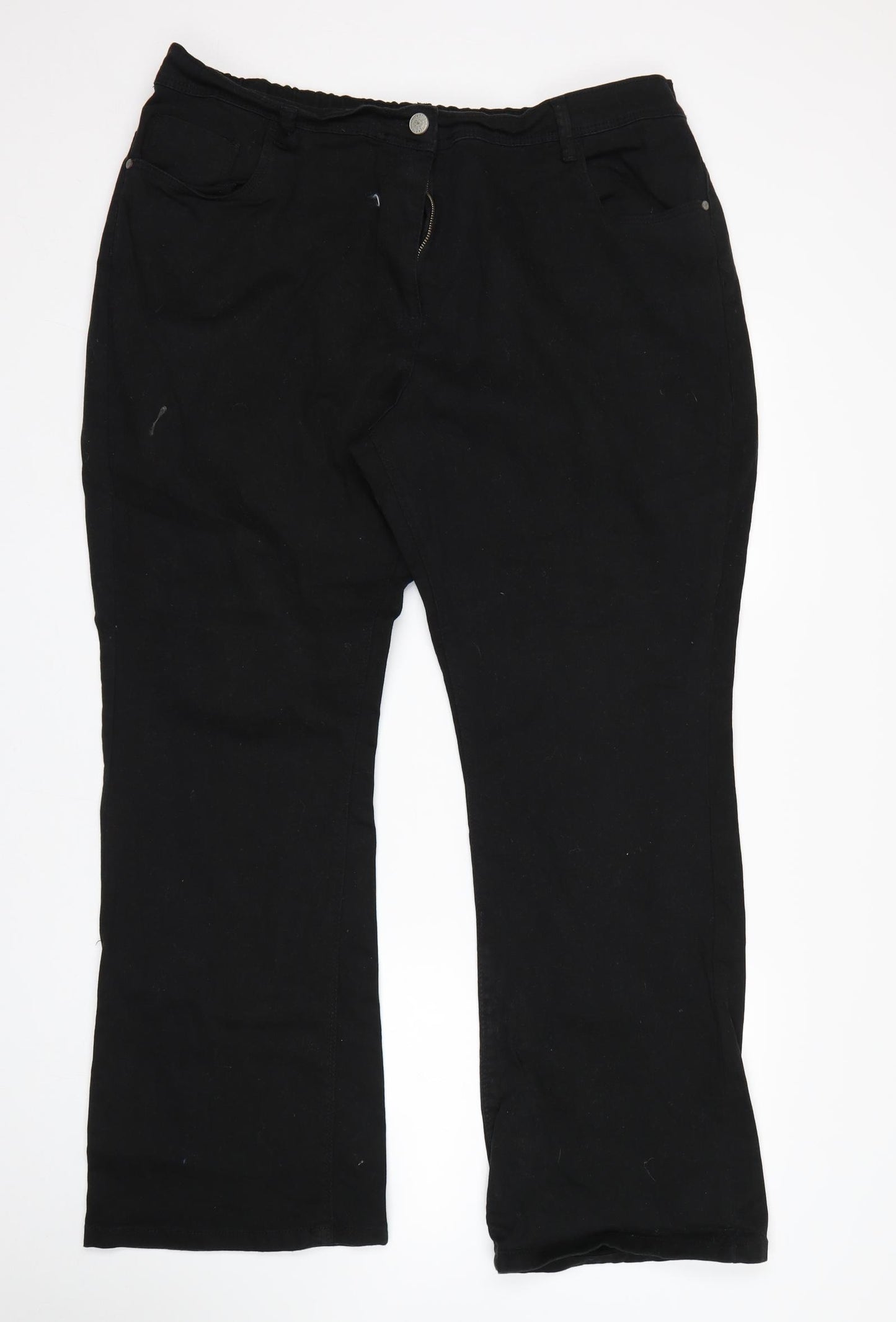Chrisyie  Womens Black   Bootcut Jeans Size 20 L30 in