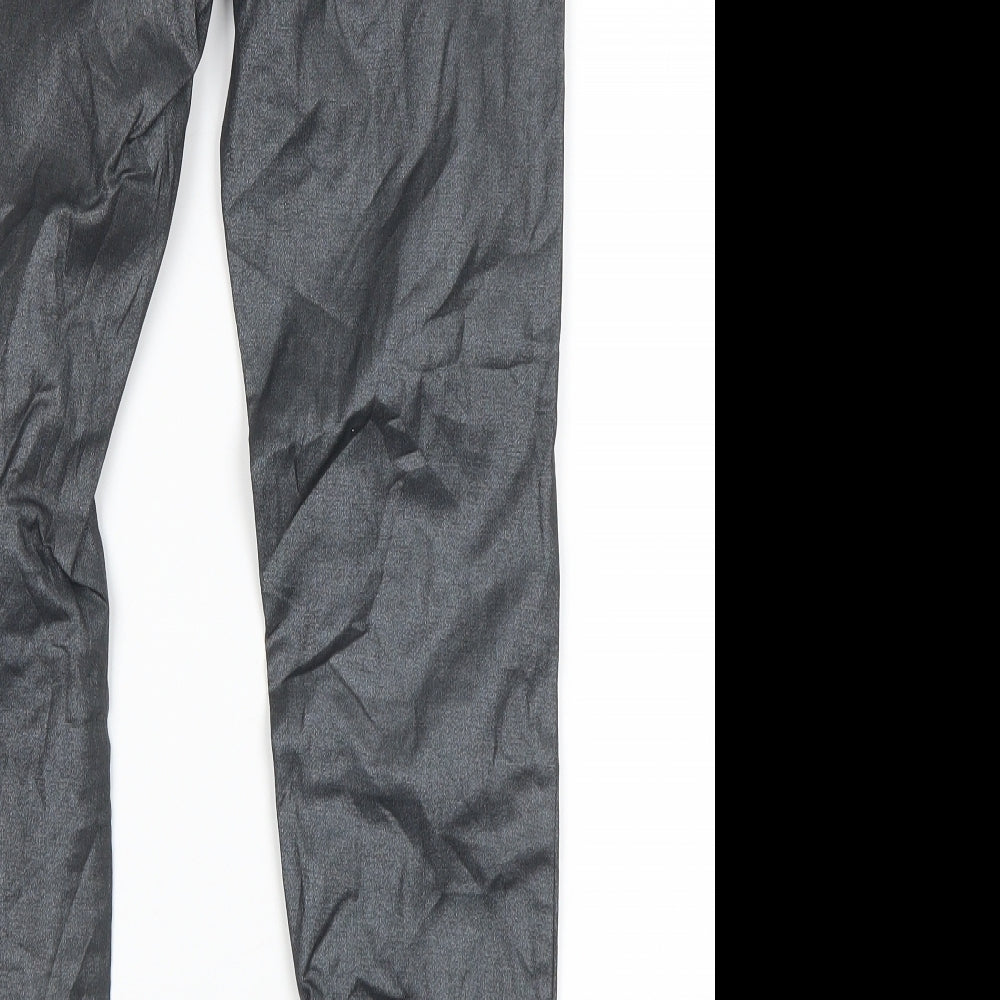 Pocopiano Girls Silver   Skinny Jeans Size 12-13 Years
