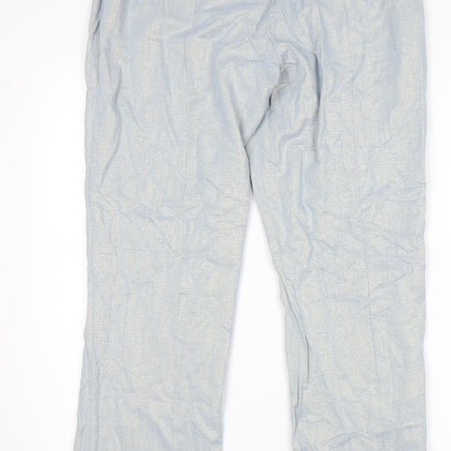 Dorothy Perkins Womens Blue   Chino Trousers Size 14 L29 in