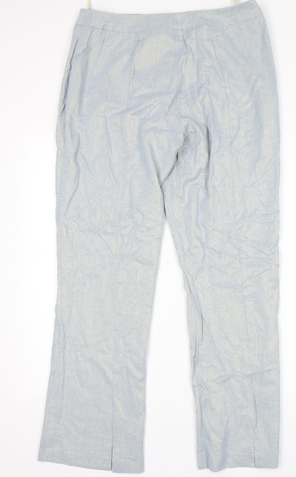 Dorothy Perkins Womens Blue   Chino Trousers Size 14 L29 in