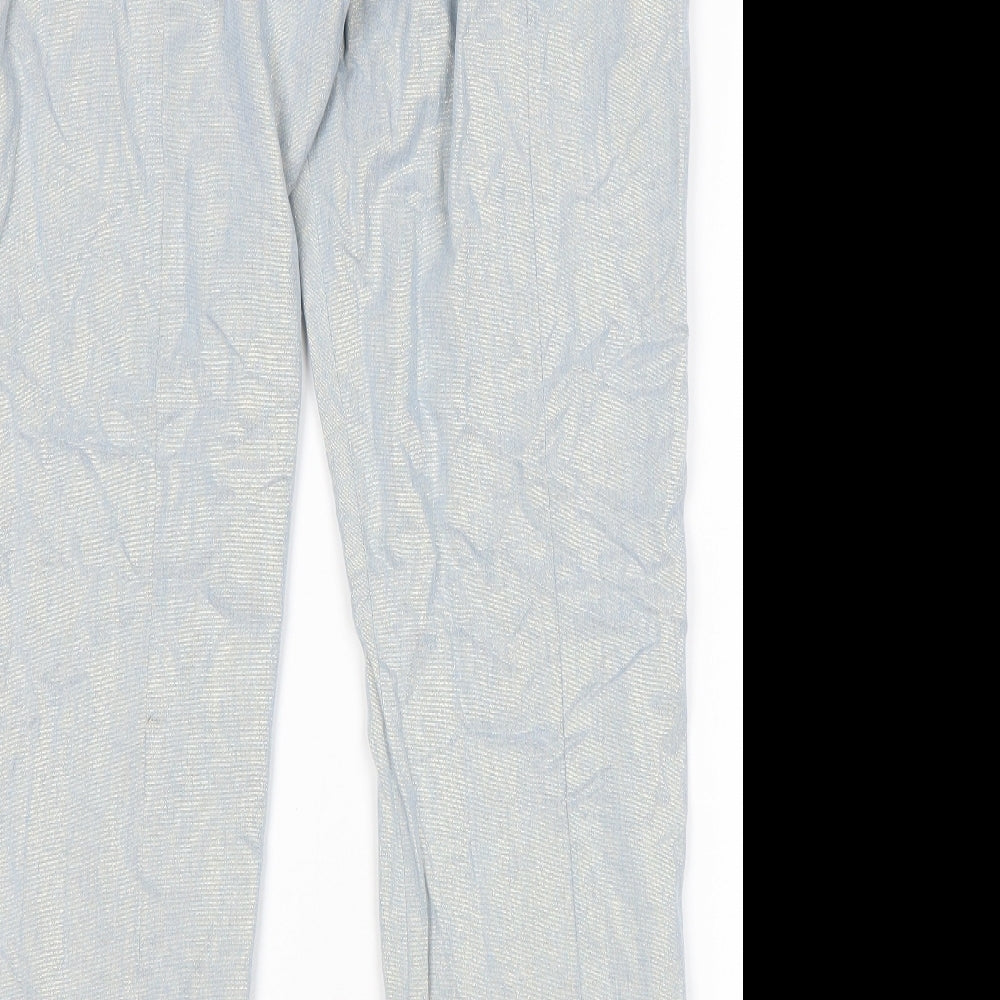 Dorothy Perkins Womens Blue   Chino Trousers Size 14 L29 in