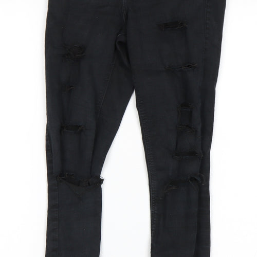 Topshop Womens Black   Skinny Jeans Size 26 in L30 in