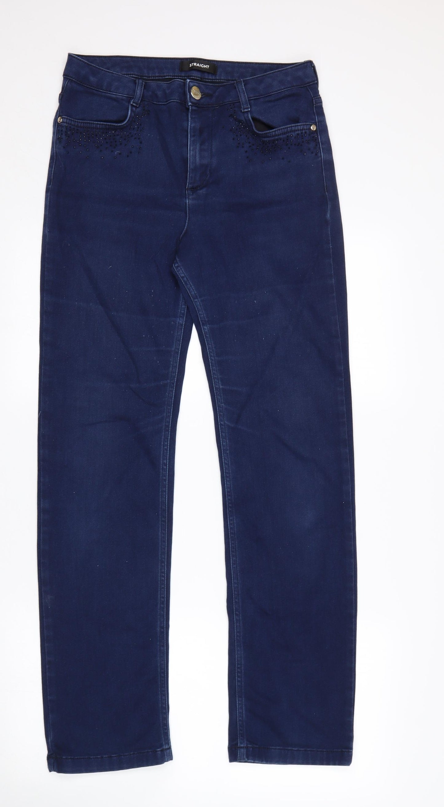 Per Una Womens Blue   Skinny Jeans Size 12 L30 in