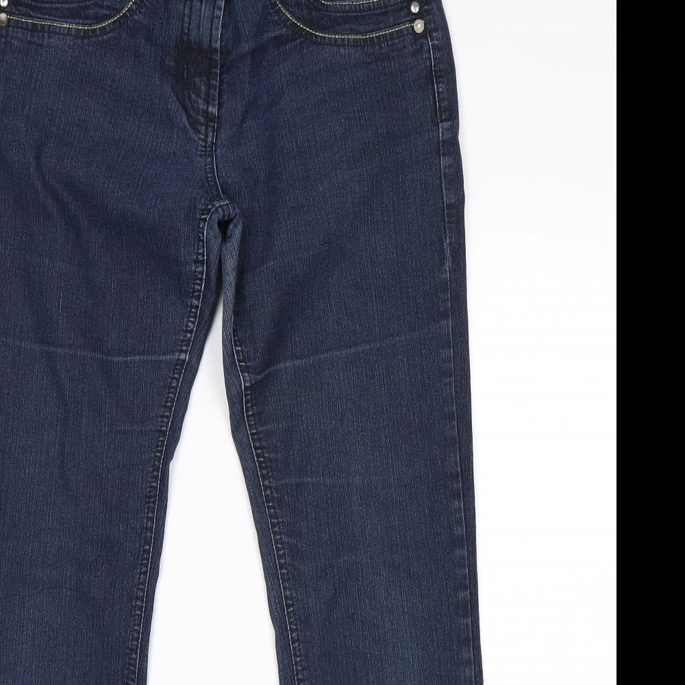 Falmer Womens Blue   Bootcut Jeans Size 12 L30 in