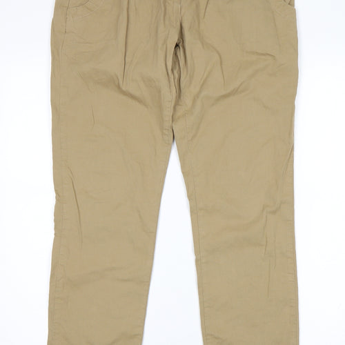 Internacionale Womens Beige   Chino Trousers Size 10 L30 in