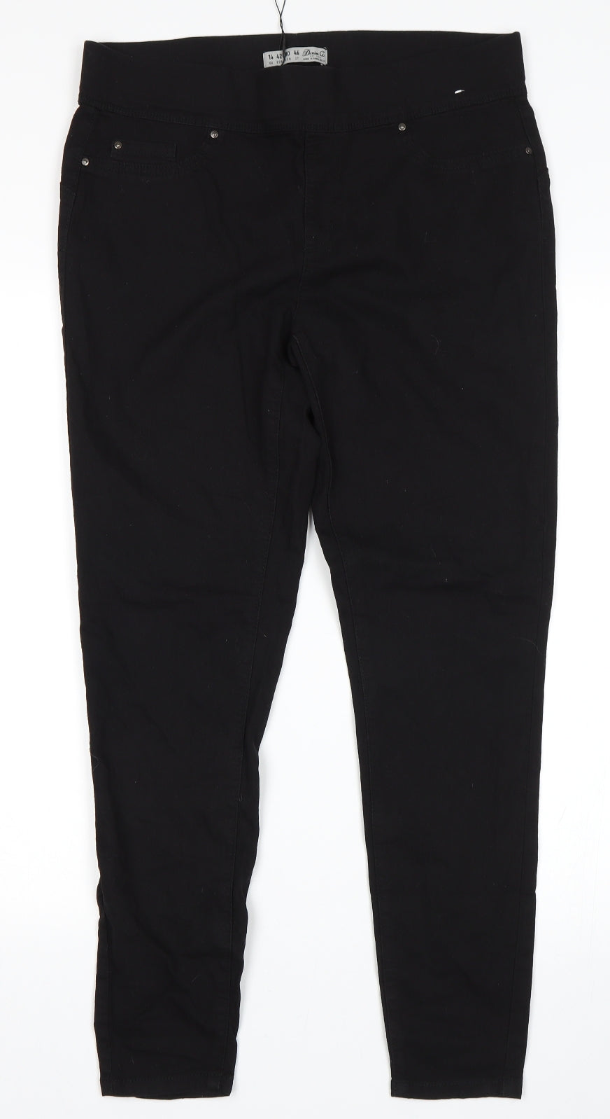 Denim Co Womens Black   Jegging Jeans Size 14 L28 in