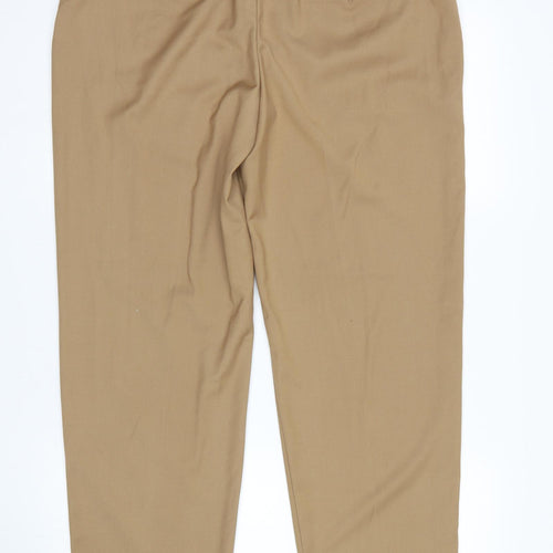 M&S Womens Beige   Trousers  Size 14 L29 in