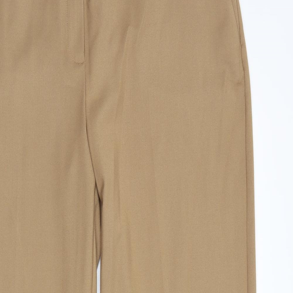 M&S Womens Beige   Trousers  Size 14 L29 in