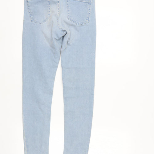 Denim CO Womens Blue  Denim Straight Jeans Size 10 L27 in - Elastic Waist