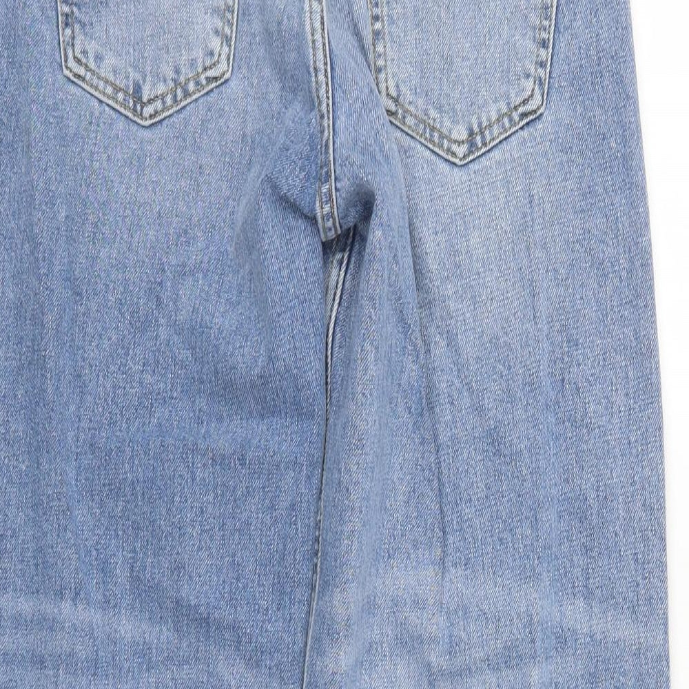 Zara Womens Blue  Denim Cropped Jeans Size 10 L25 in