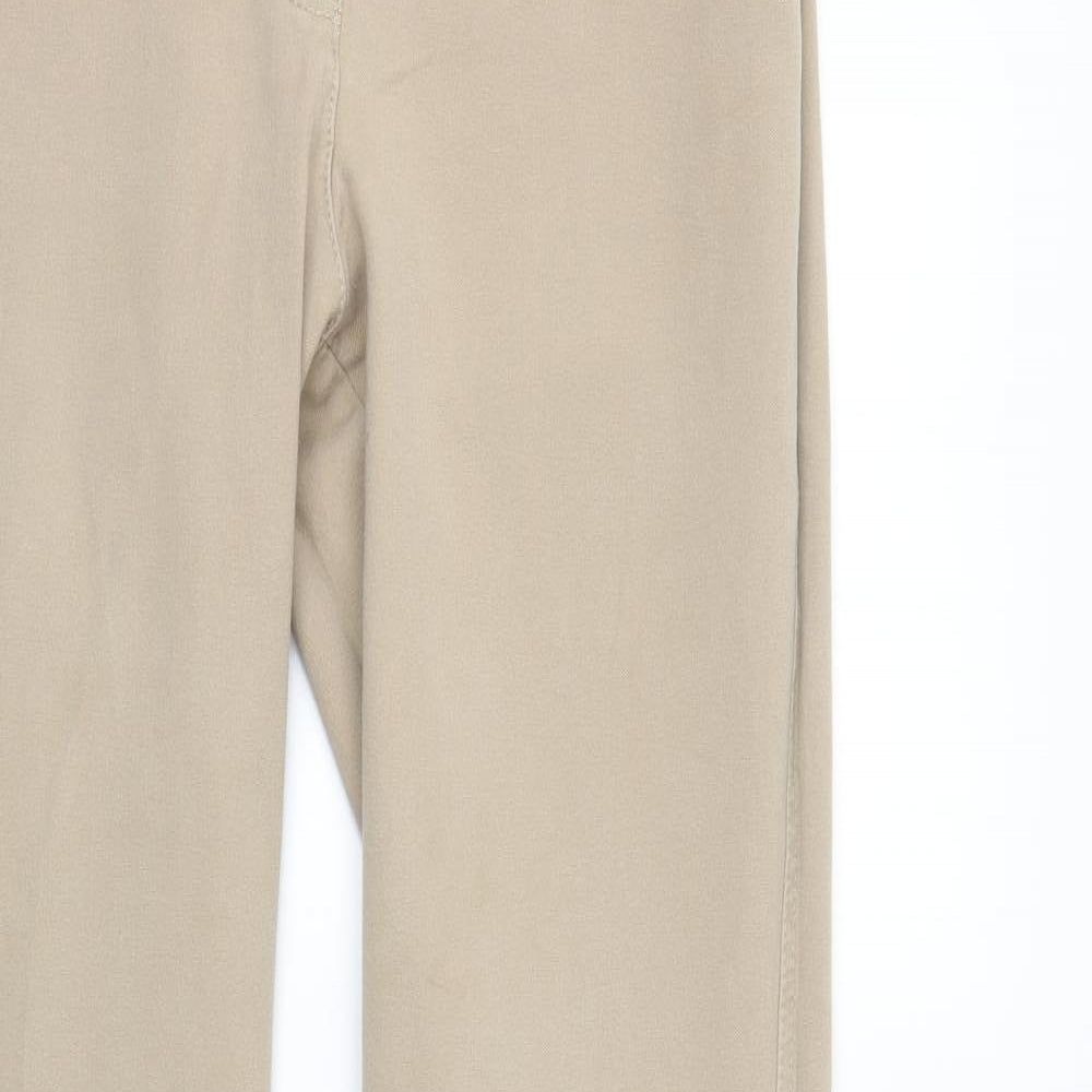 Olsen Womens Beige  Denim Skinny Jeans Size 14 L32 in