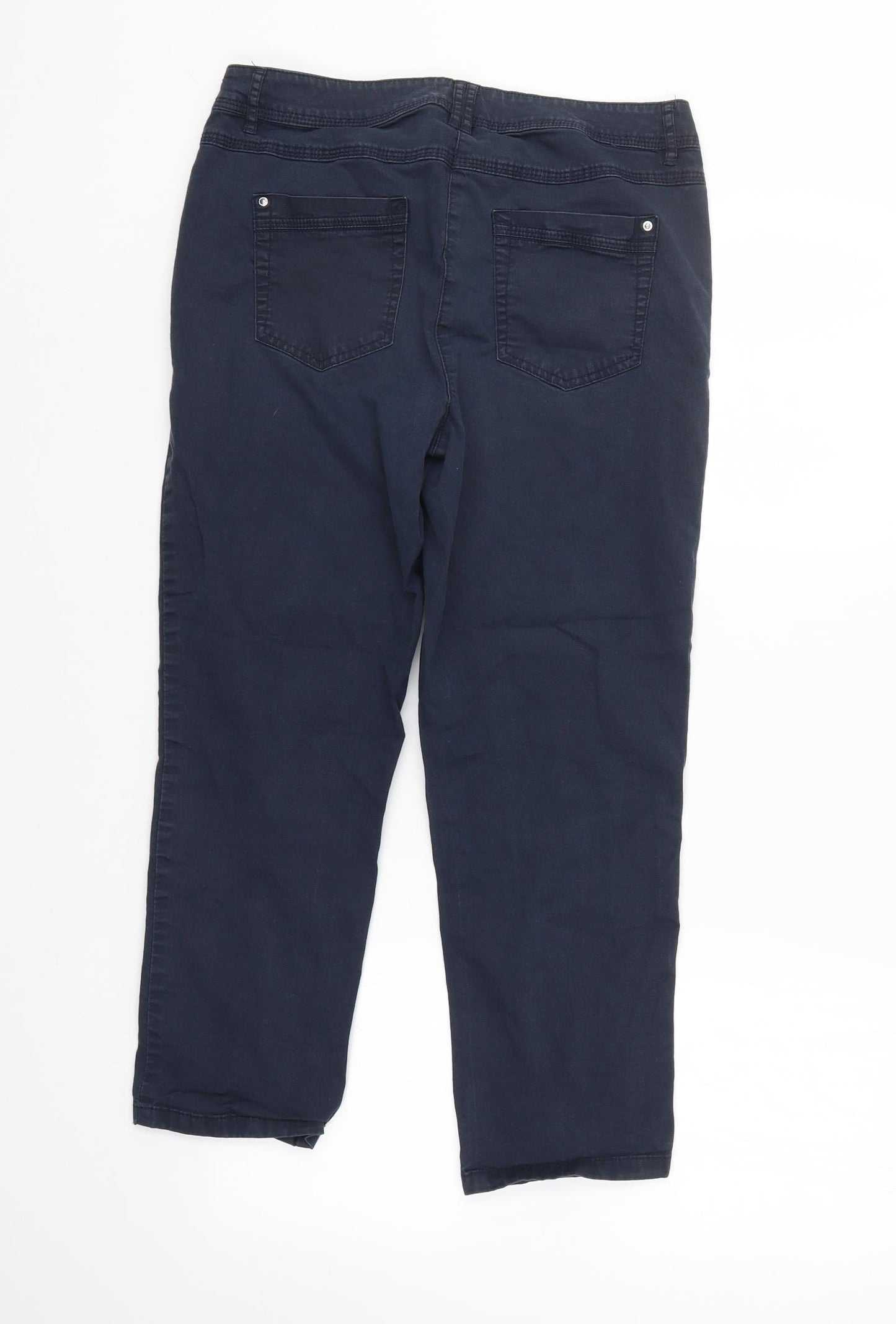 Canda Womens Blue  Denim Cropped Jeans Size 10 L23 in