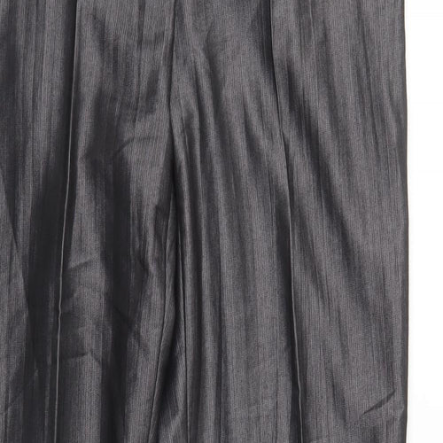 Gary Weber Womens Grey Striped  Trousers  Size 14 L32 in