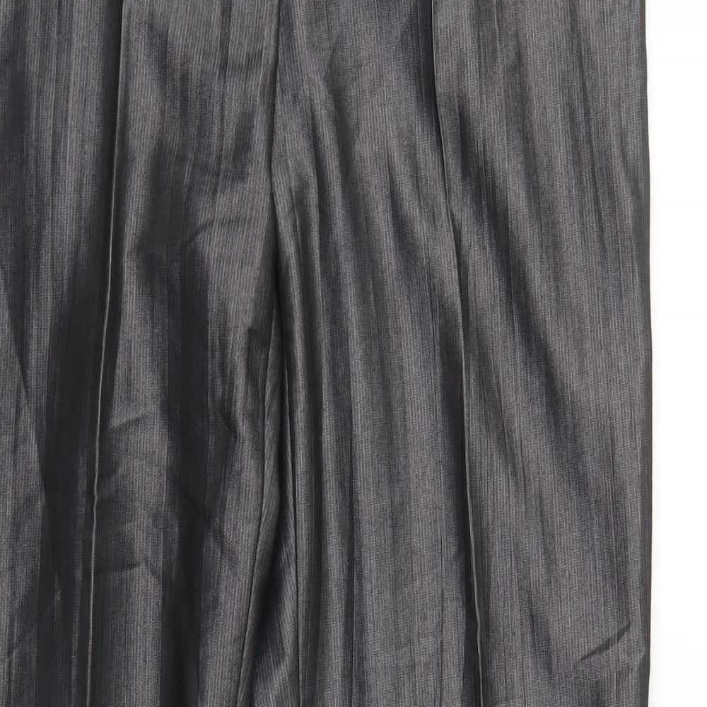 Gary Weber Womens Grey Striped  Trousers  Size 14 L32 in