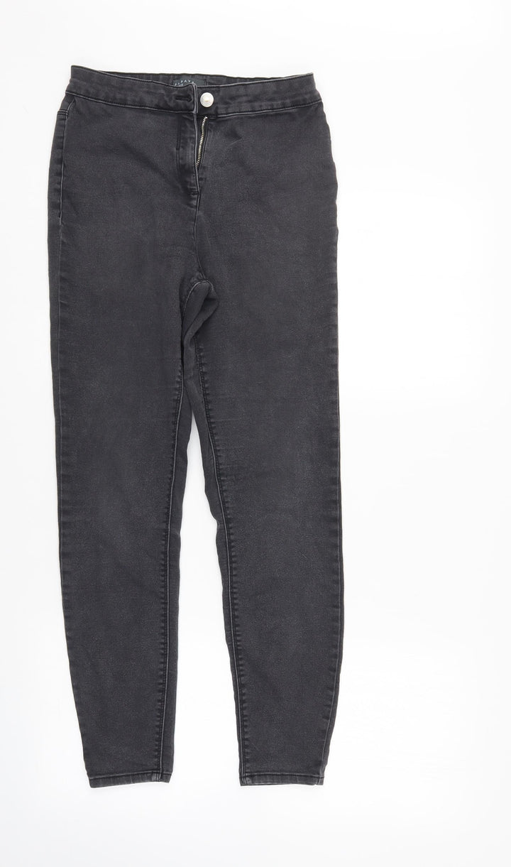 Papaya Womens Black Denim Tapered Jeans Size 10 L28 in - Elastic Waist