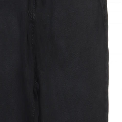 NEXT Womens Black  Denim Straight Jeans Size 18 L29 in