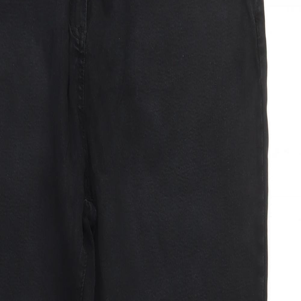 NEXT Womens Black  Denim Straight Jeans Size 18 L29 in