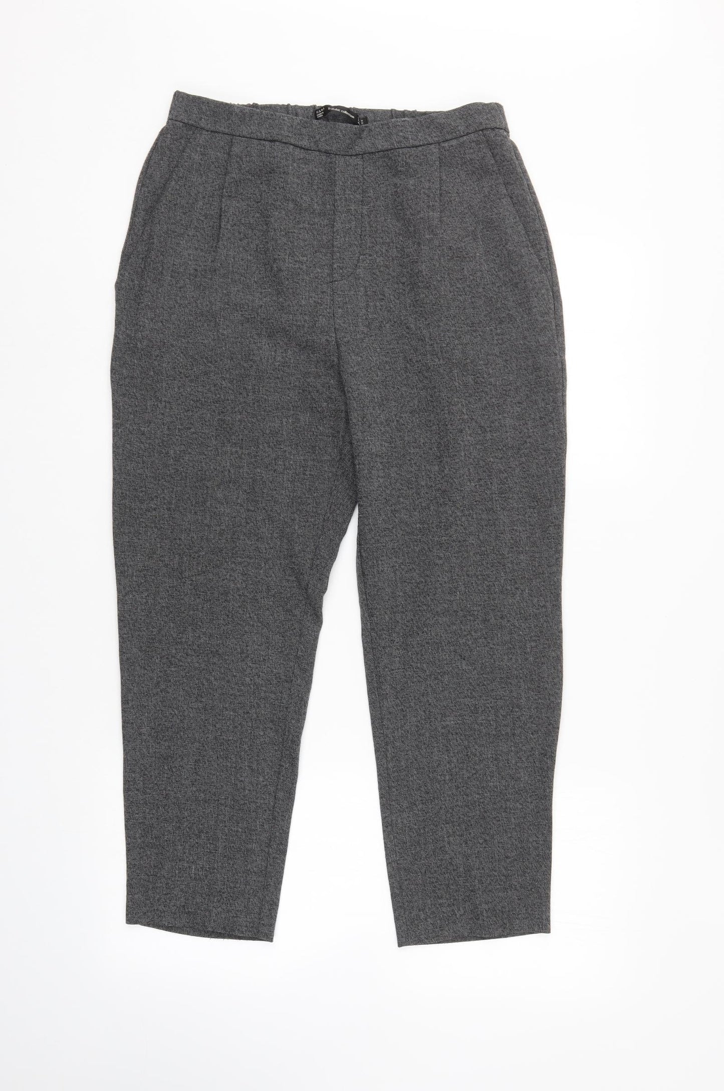 Zara Womens Grey   Cropped Trousers Size M L24 in