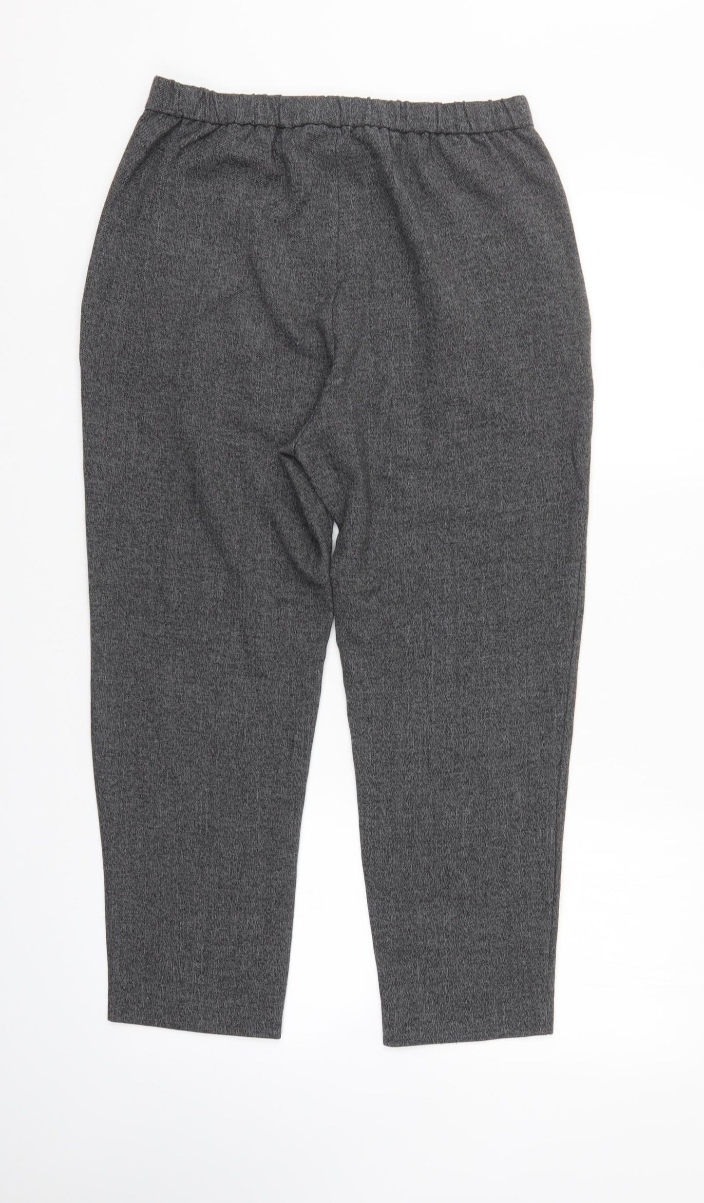 Zara Womens Grey   Cropped Trousers Size M L24 in