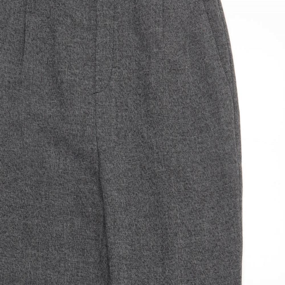 Zara Womens Grey   Cropped Trousers Size M L24 in