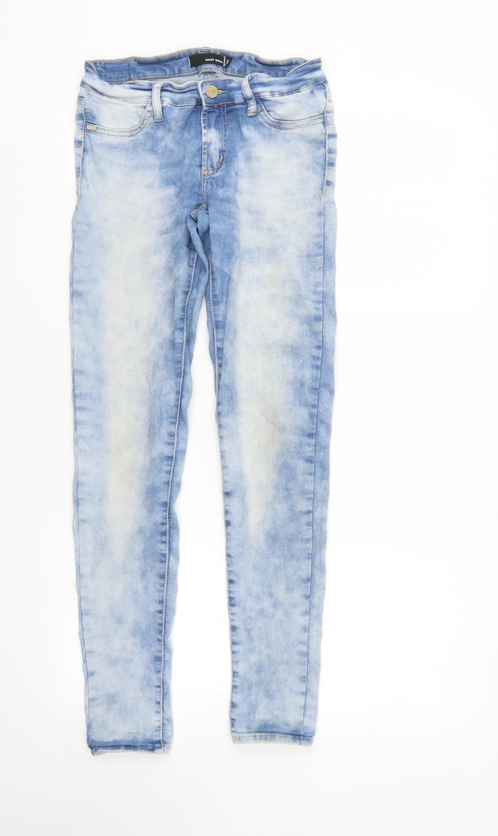 TALLY WEiJL Womens Blue  Denim Tapered Jeans Size 8 L29 in
