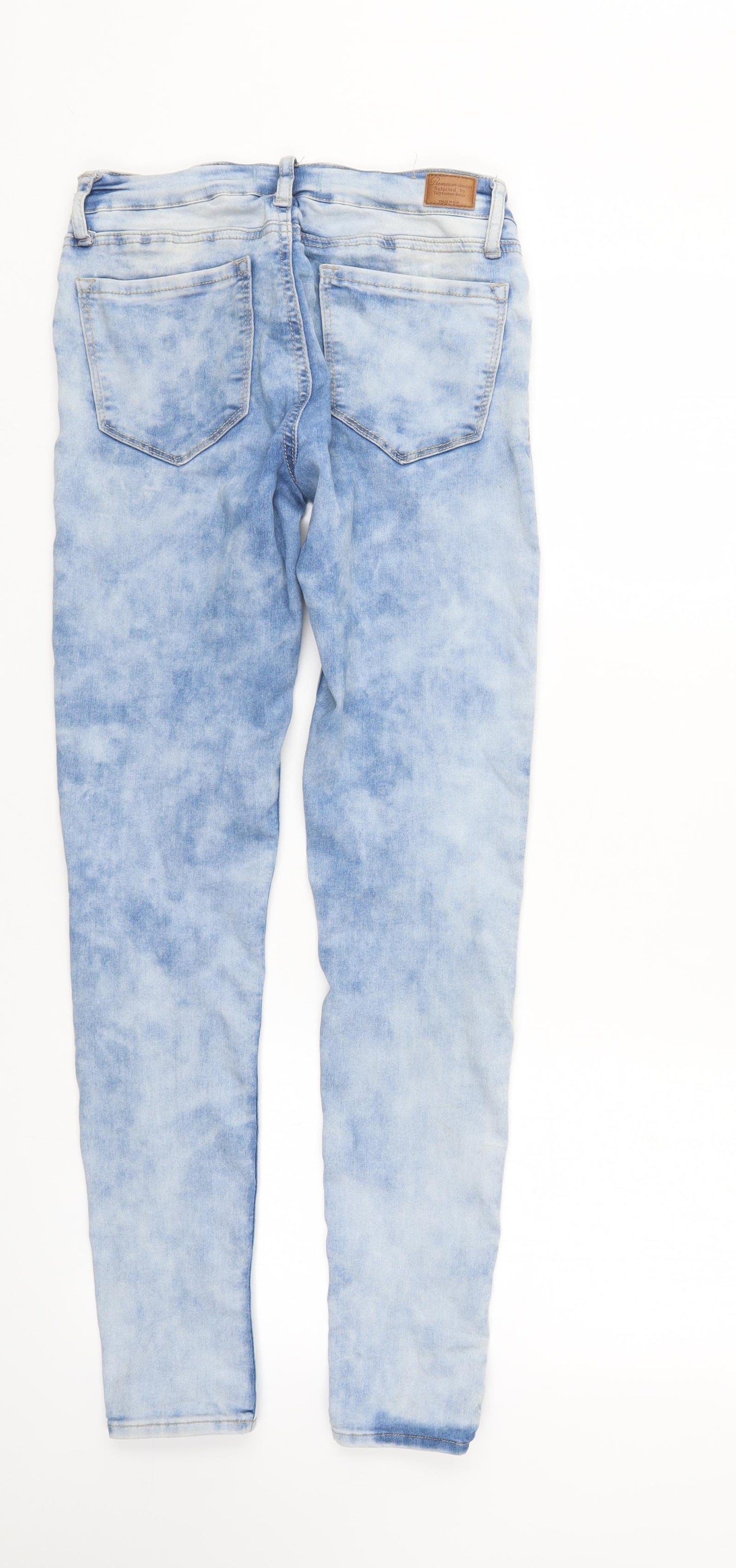 TALLY WEiJL Womens Blue  Denim Tapered Jeans Size 8 L29 in