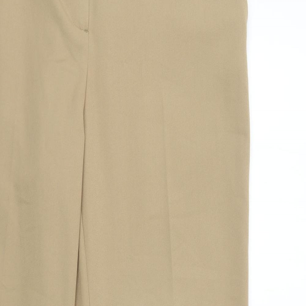 M&S Womens Beige   Trousers  Size 14 L30 in