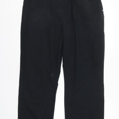 M&S Womens Black   Trousers  Size 18 L27 in