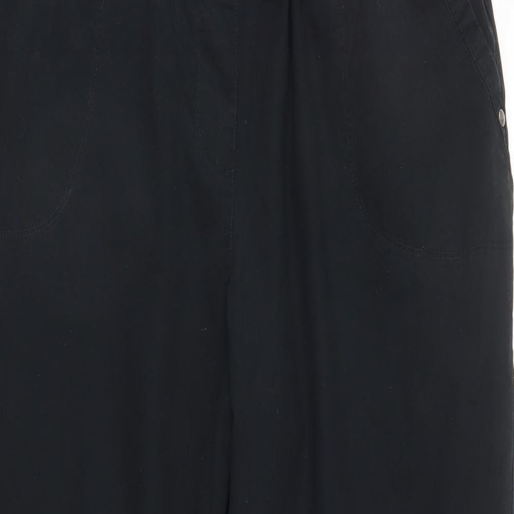 M&S Womens Black   Trousers  Size 18 L27 in