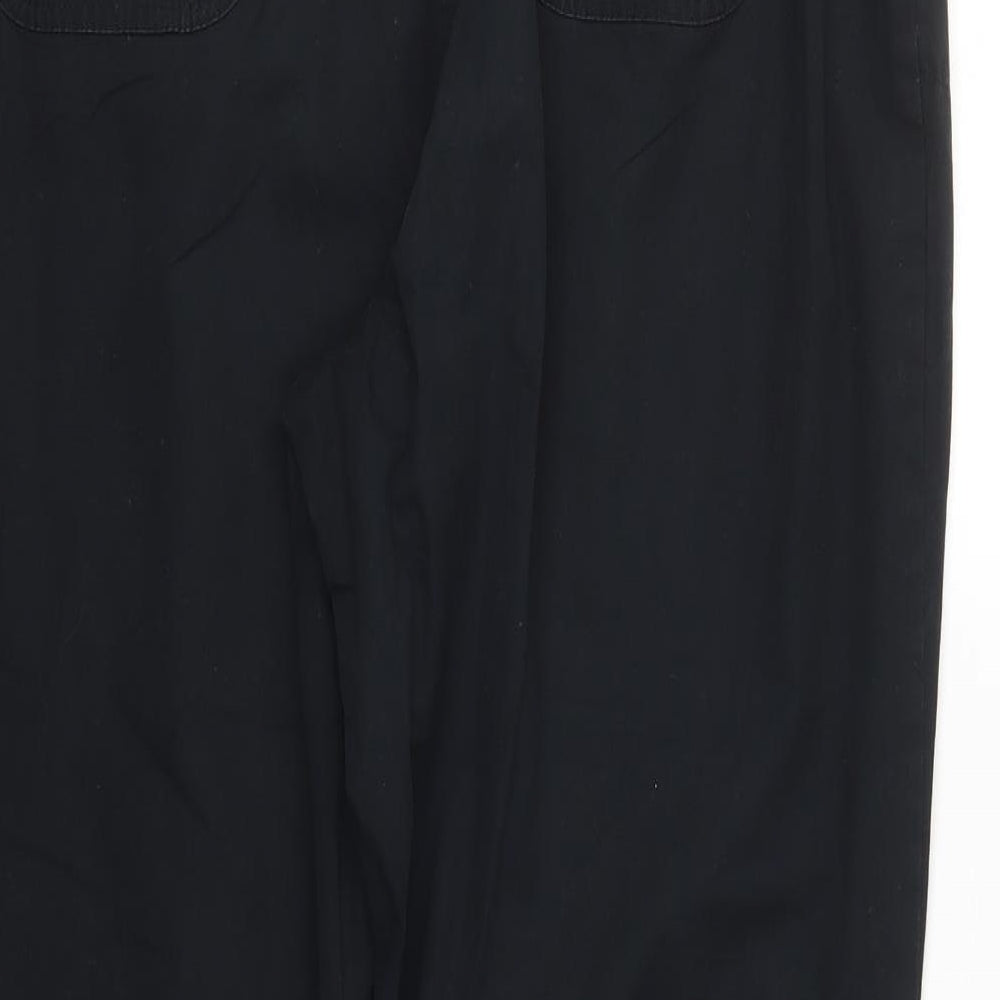 M&S Womens Black   Trousers  Size 18 L27 in