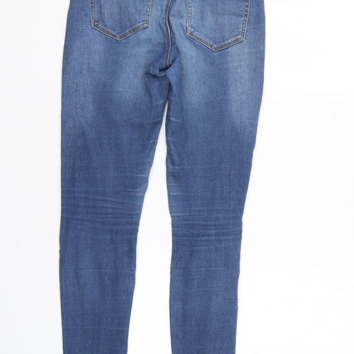 Denim & Co. Womens Blue  Denim Tapered Jeans Size 8 L30 in
