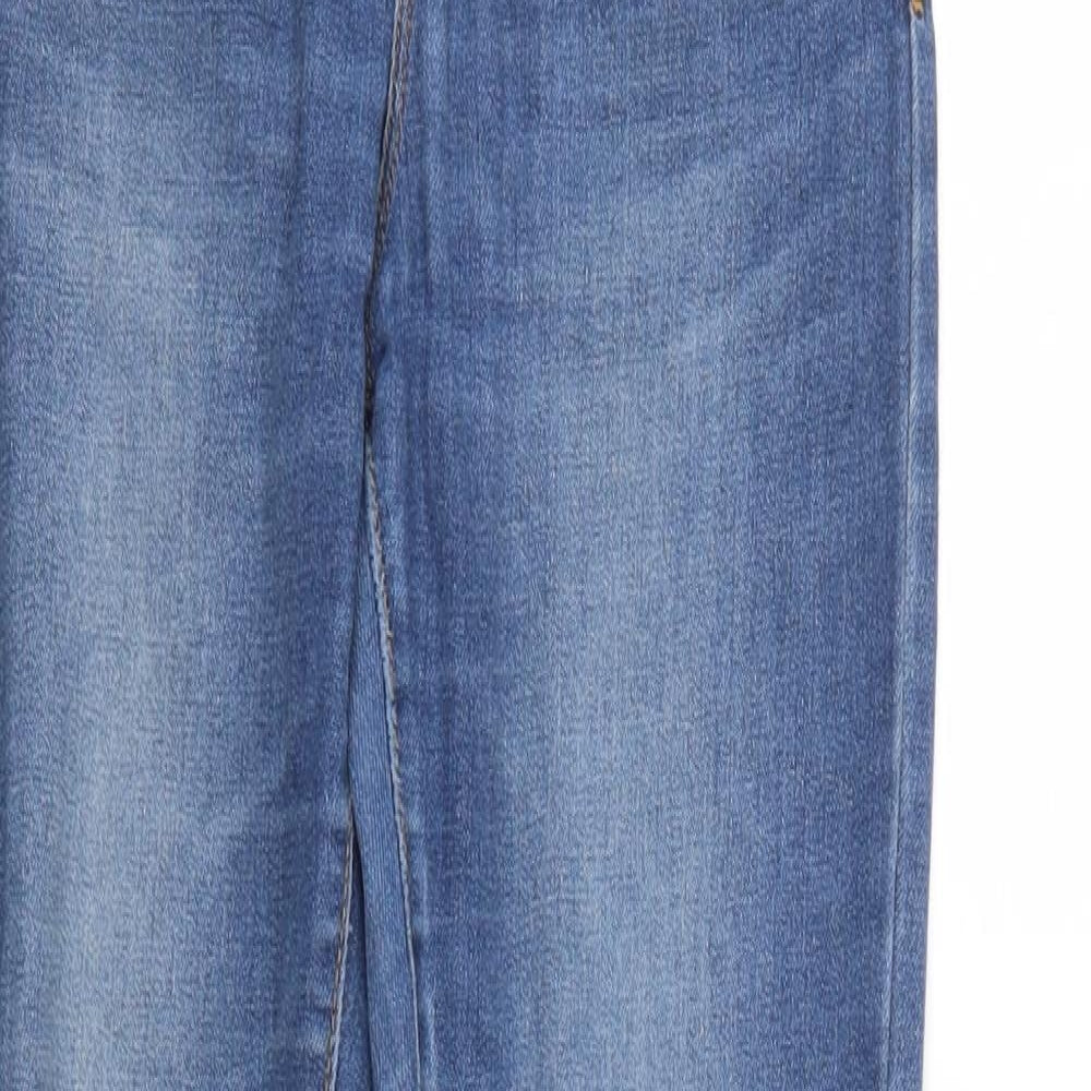 Denim & Co. Womens Blue  Denim Tapered Jeans Size 8 L30 in