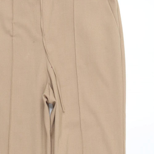 Dorothy Perkins Womens Beige   Trousers  Size 12 L28 in