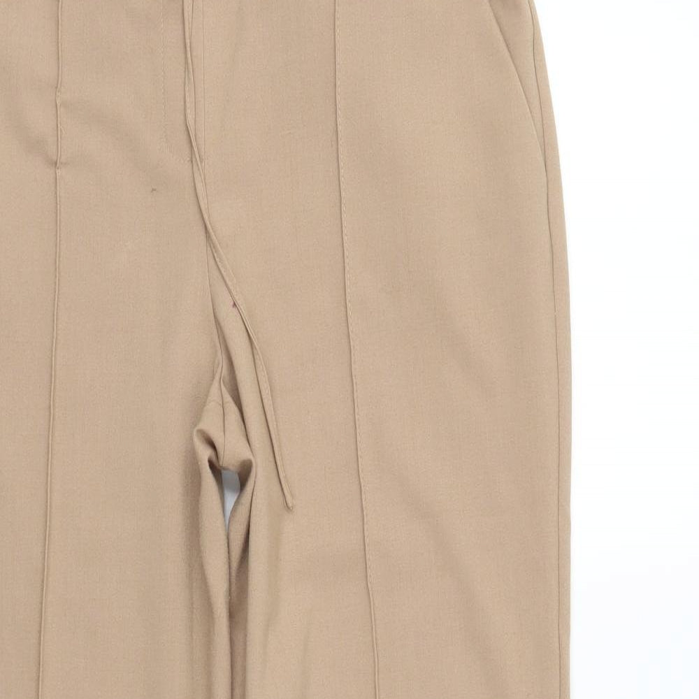 Dorothy Perkins Womens Beige   Trousers  Size 12 L28 in