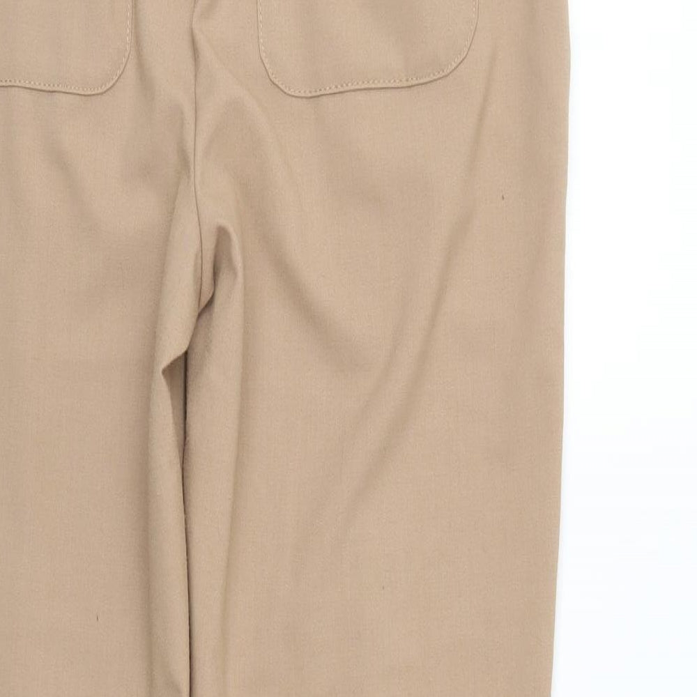 Dorothy Perkins Womens Beige   Trousers  Size 12 L28 in