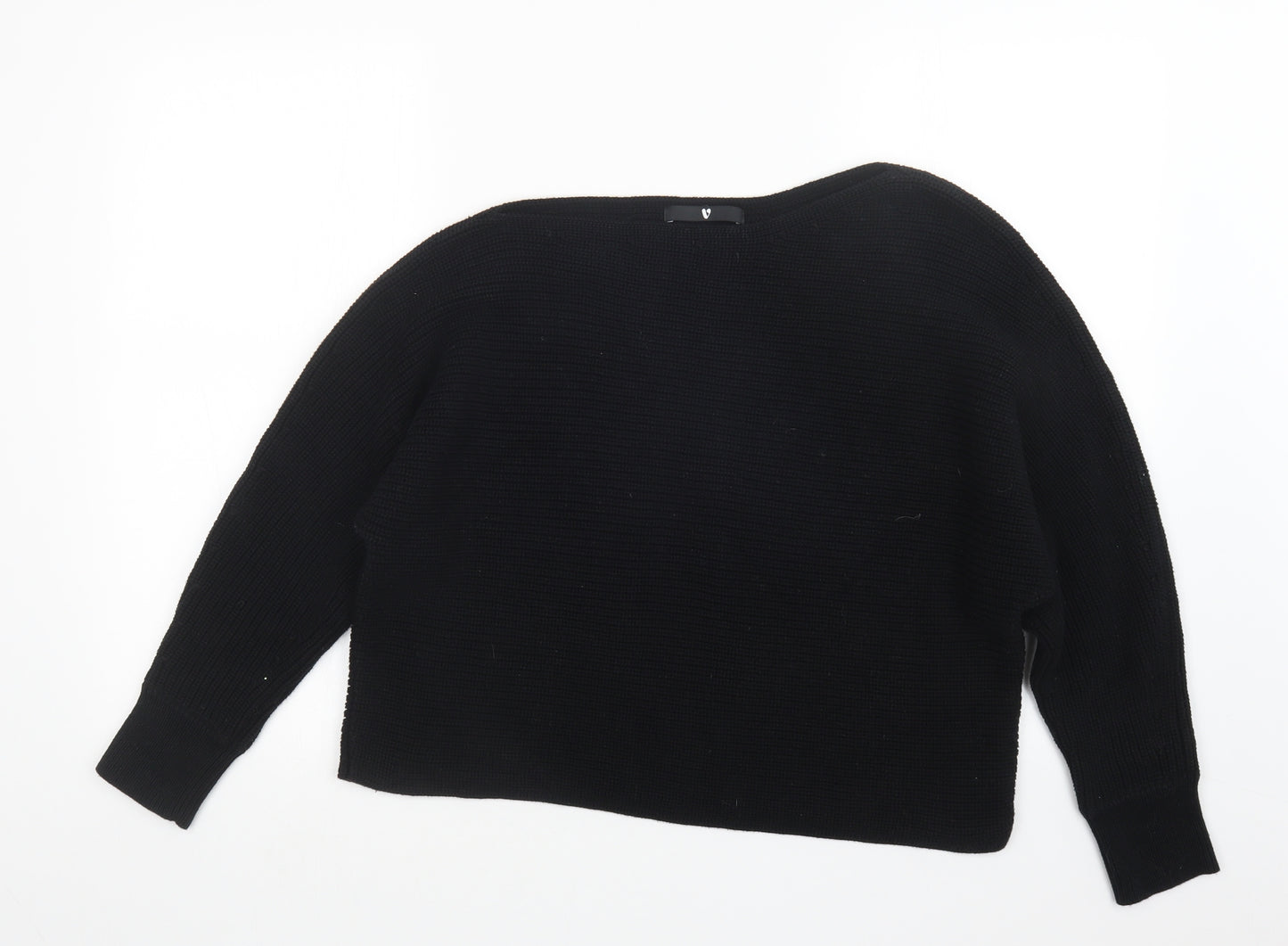 Very Womens Black  Knit Pullover Jumper Size 14