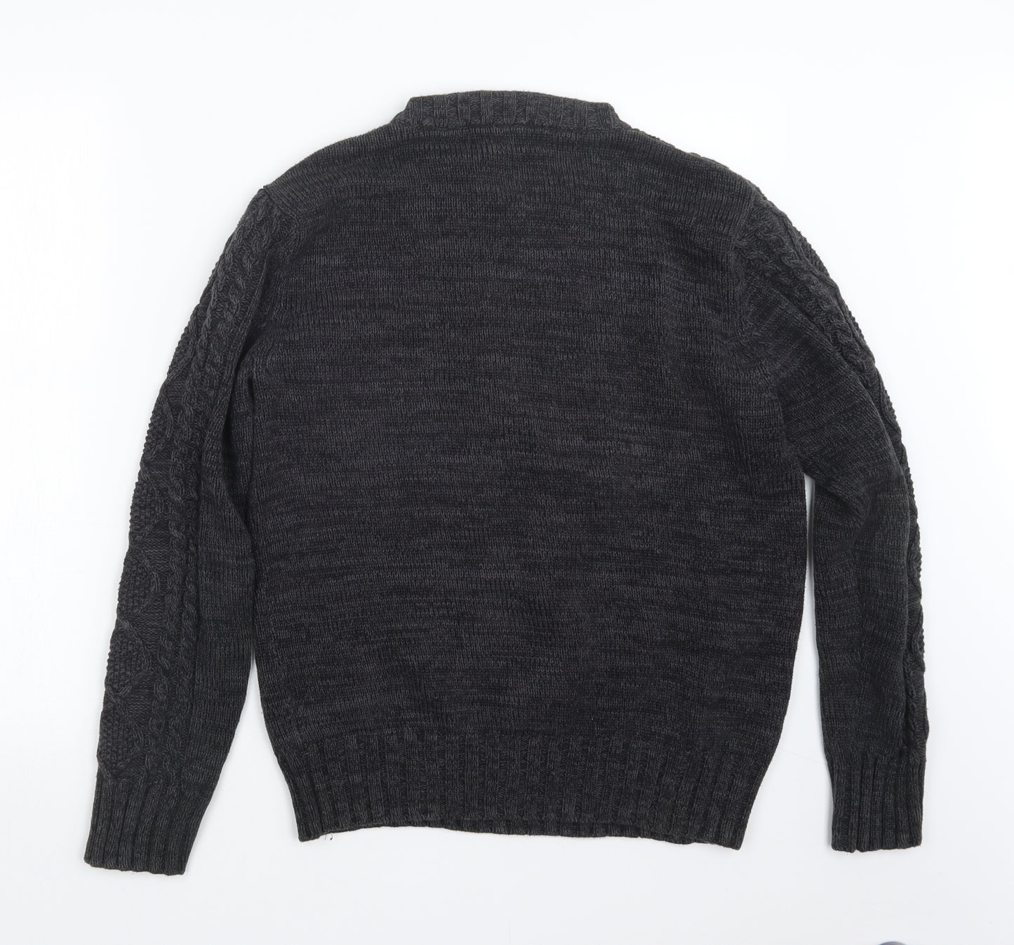H&M Womens Grey  Knit Pullover Jumper Size S