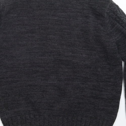 H&M Womens Grey  Knit Pullover Jumper Size S