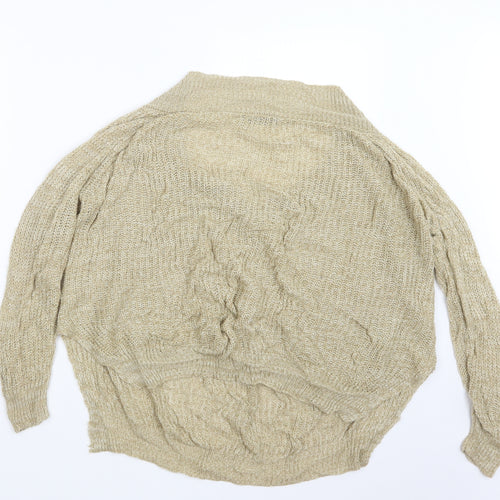 SheIn Womens Beige  Knit Pullover Jumper Size M