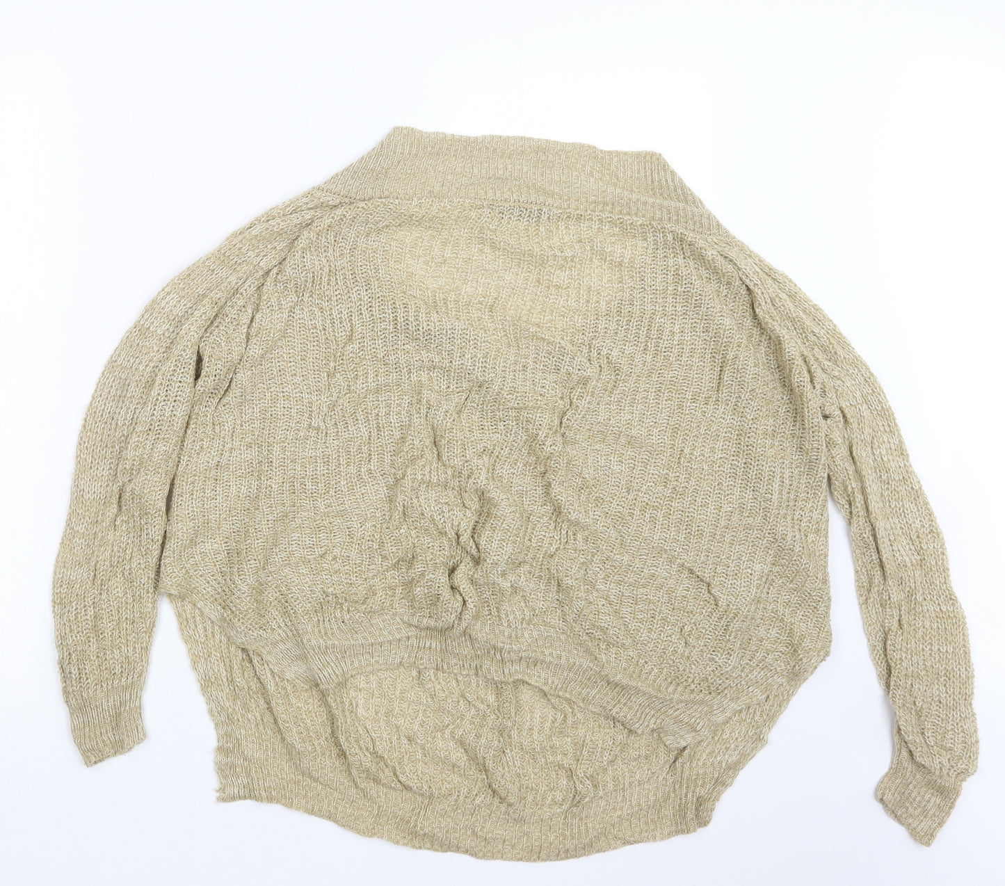 SheIn Womens Beige  Knit Pullover Jumper Size M